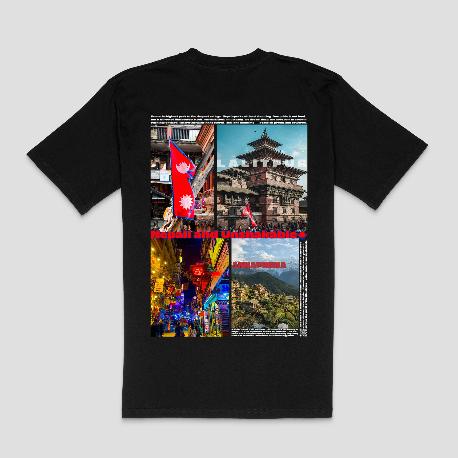 "Nepali and Unshakable" T-Shirt – Unisex | Zurayu Culture Series