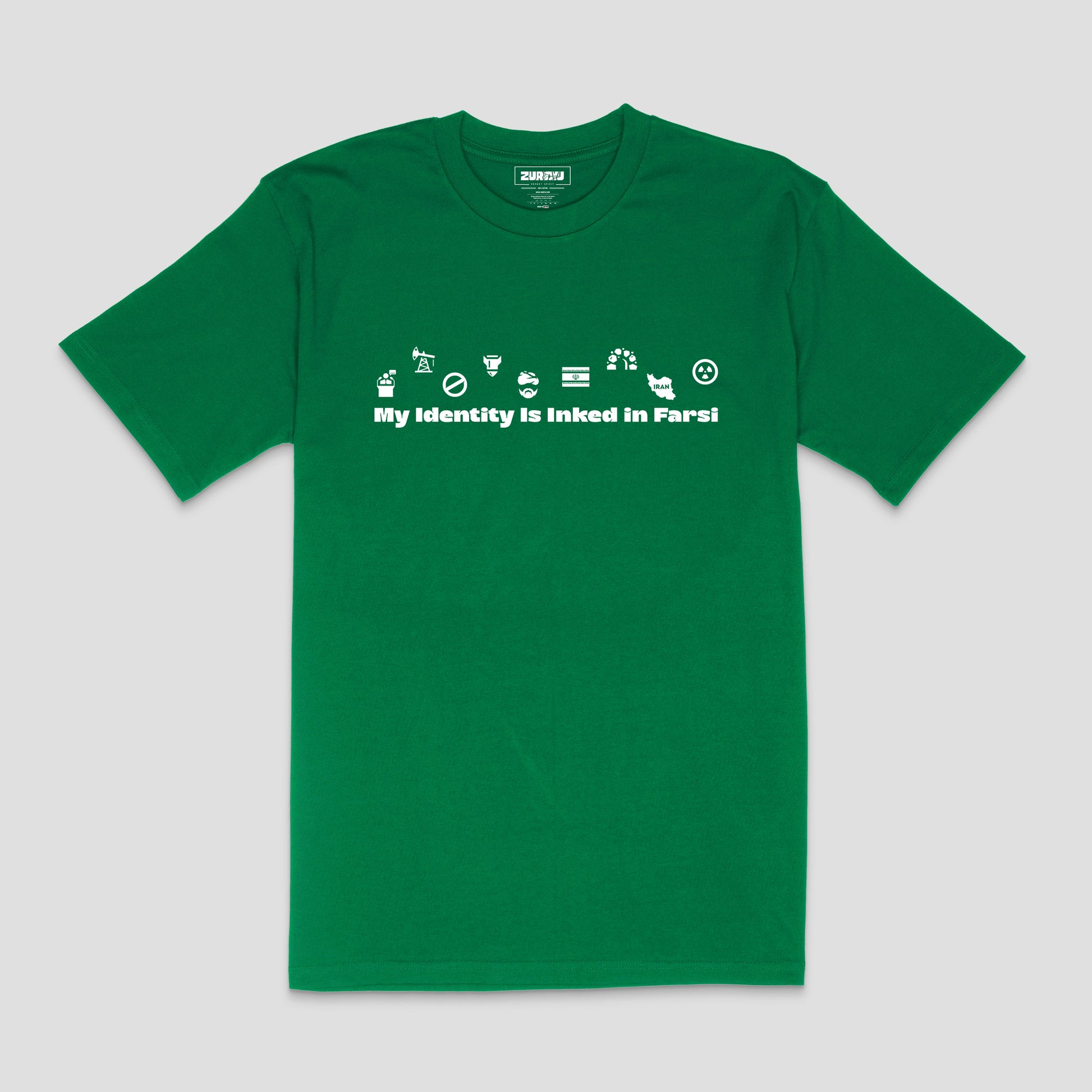 "My Identity Is Inked in Farsi" Iranian T-Shirt – Unisex | Zurayu Culture Series
