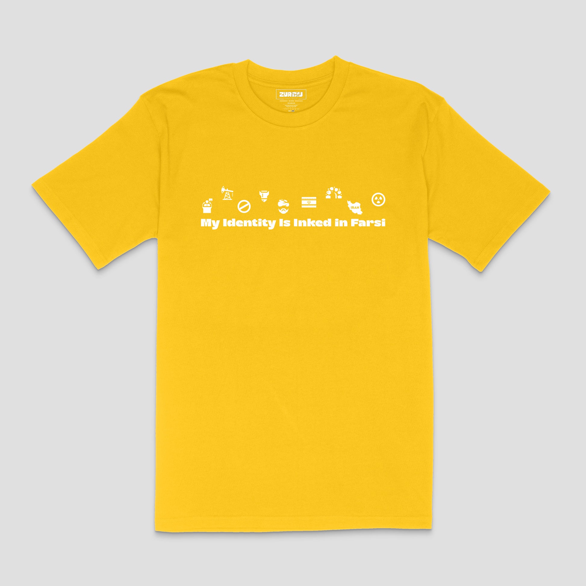 "My Identity Is Inked in Farsi" Iranian T-Shirt – Unisex | Zurayu Culture Series