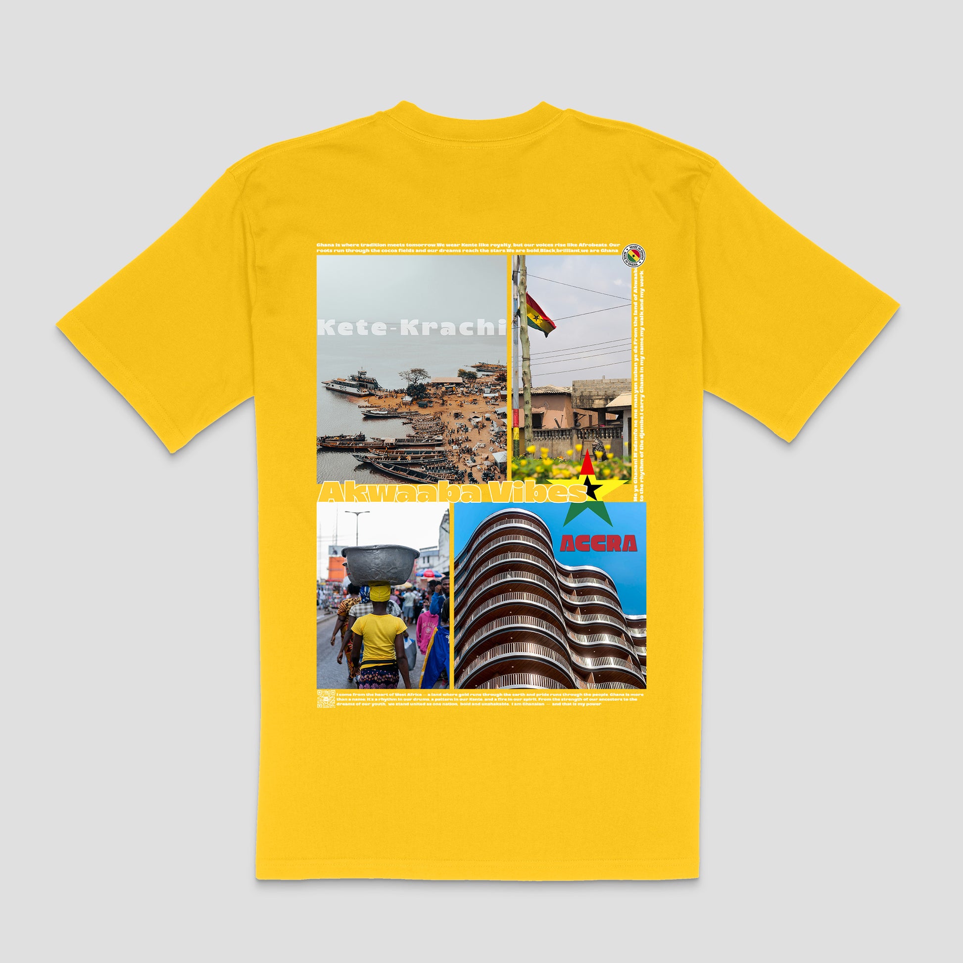 "Akwaaba Vibes – Ghana Collage" T-Shirt | Unisex | Zurayu