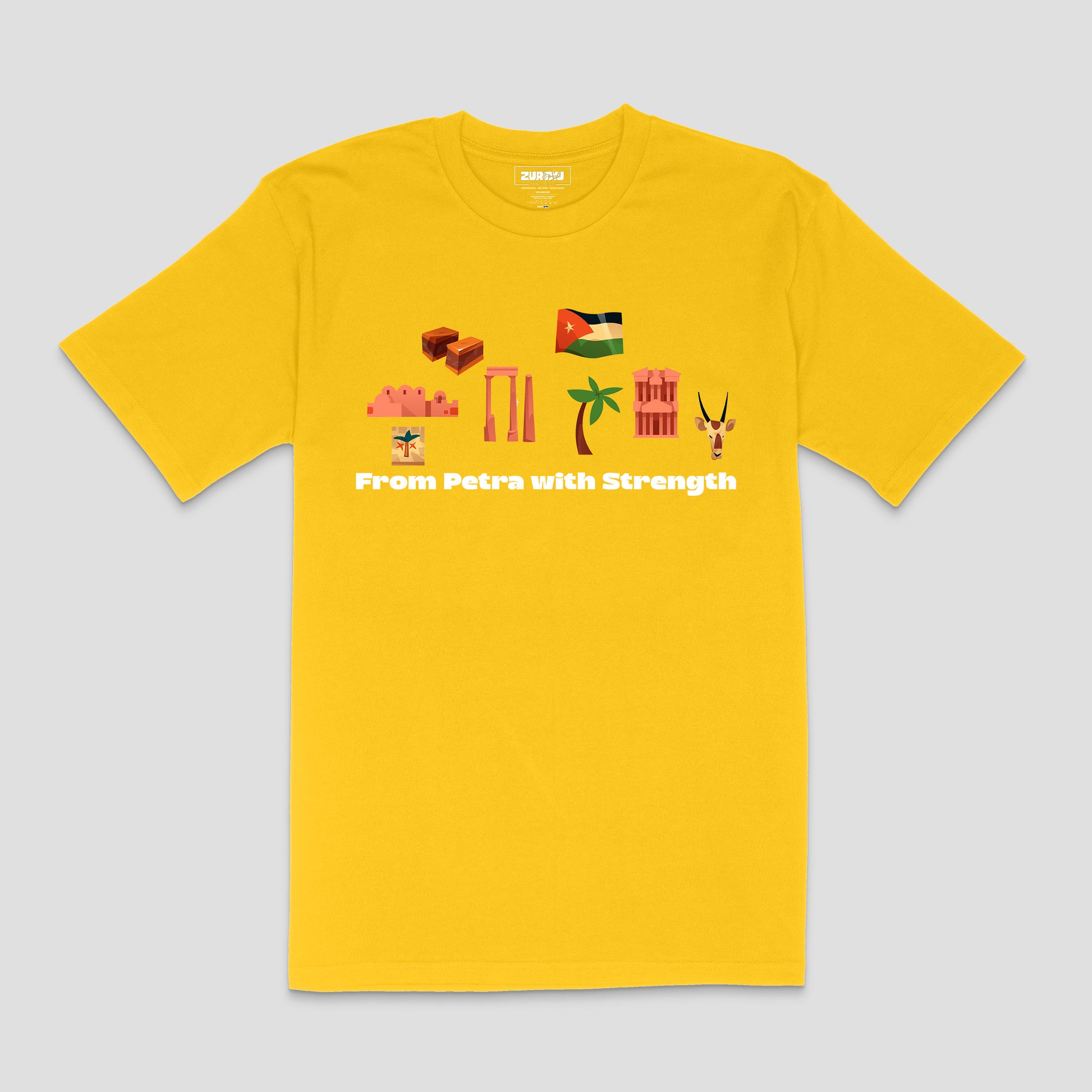 "From Petra with Strength" Jordan T-Shirt – Unisex | Zurayu Culture Series