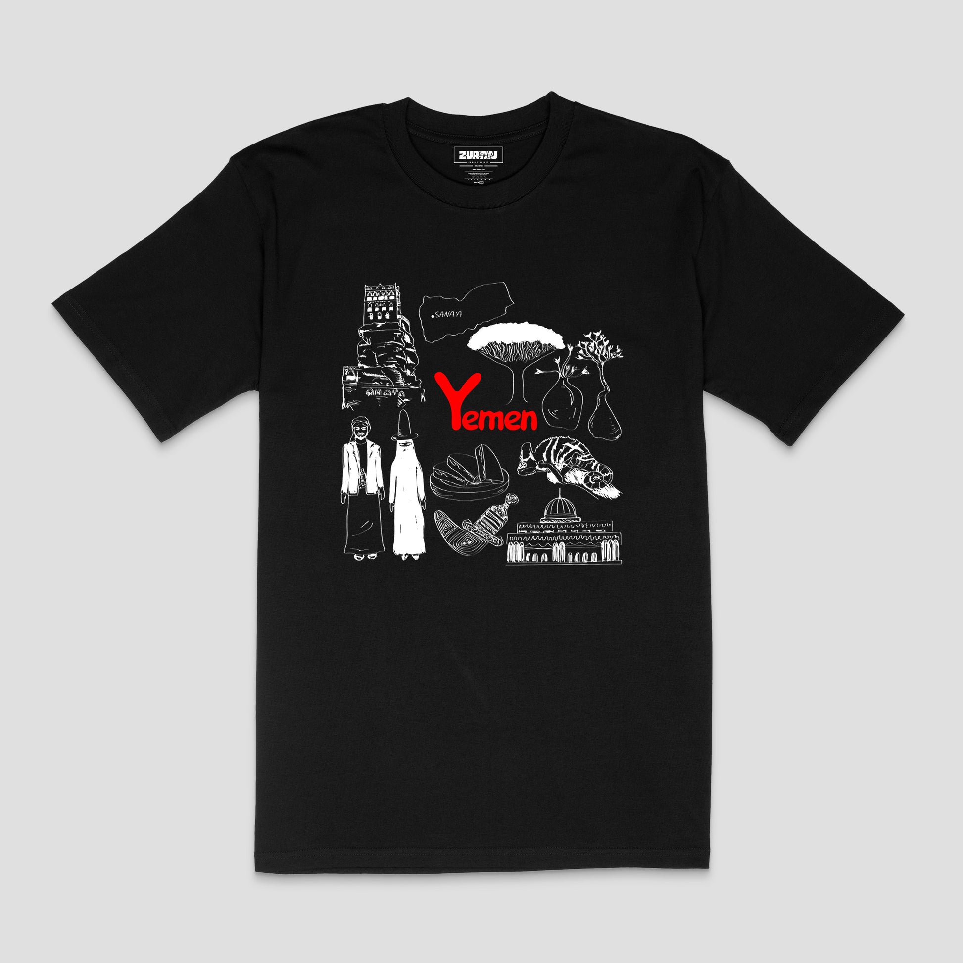 "Yemen Heritage Collage" T-Shirt – Unisex | Zurayu Original