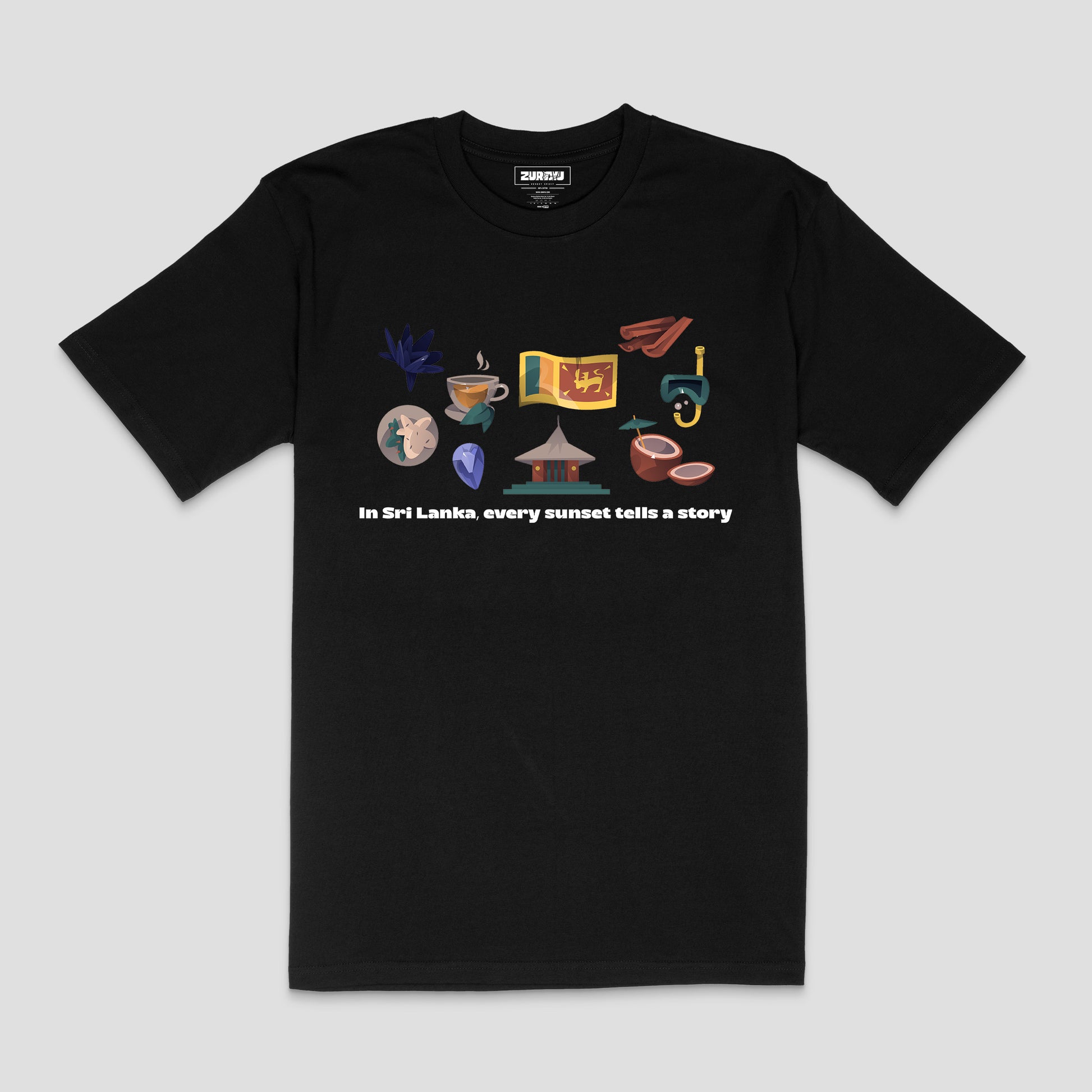 Ceylon Soul – Sri Lanka Heritage T-Shirt | Unisex | Zurayu Original