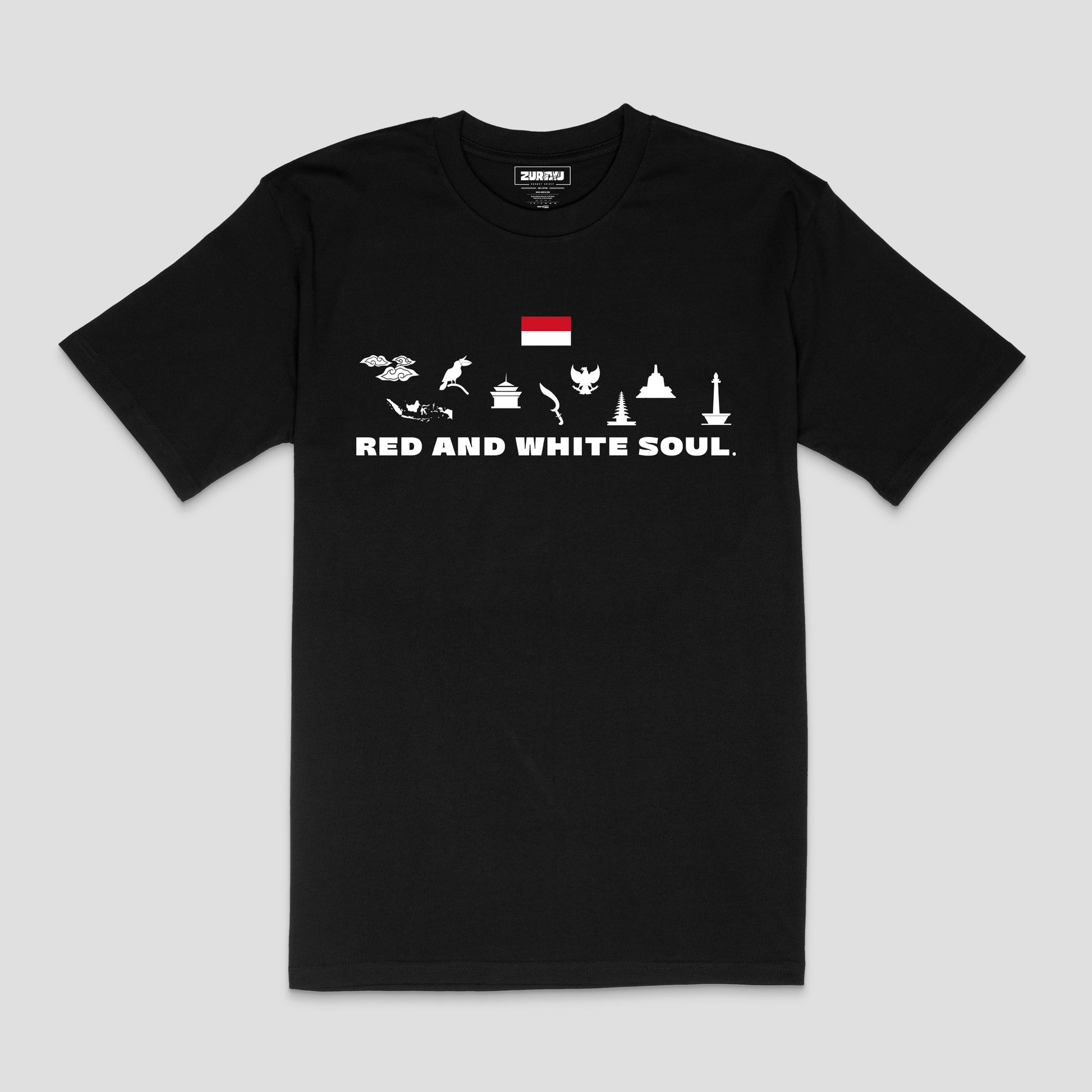 "Red and White Soul" Indonesia T-Shirt – Unisex | Zurayu Culture Series