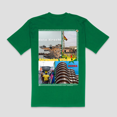 "Akwaaba Vibes – Ghana Collage" T-Shirt | Unisex | Zurayu