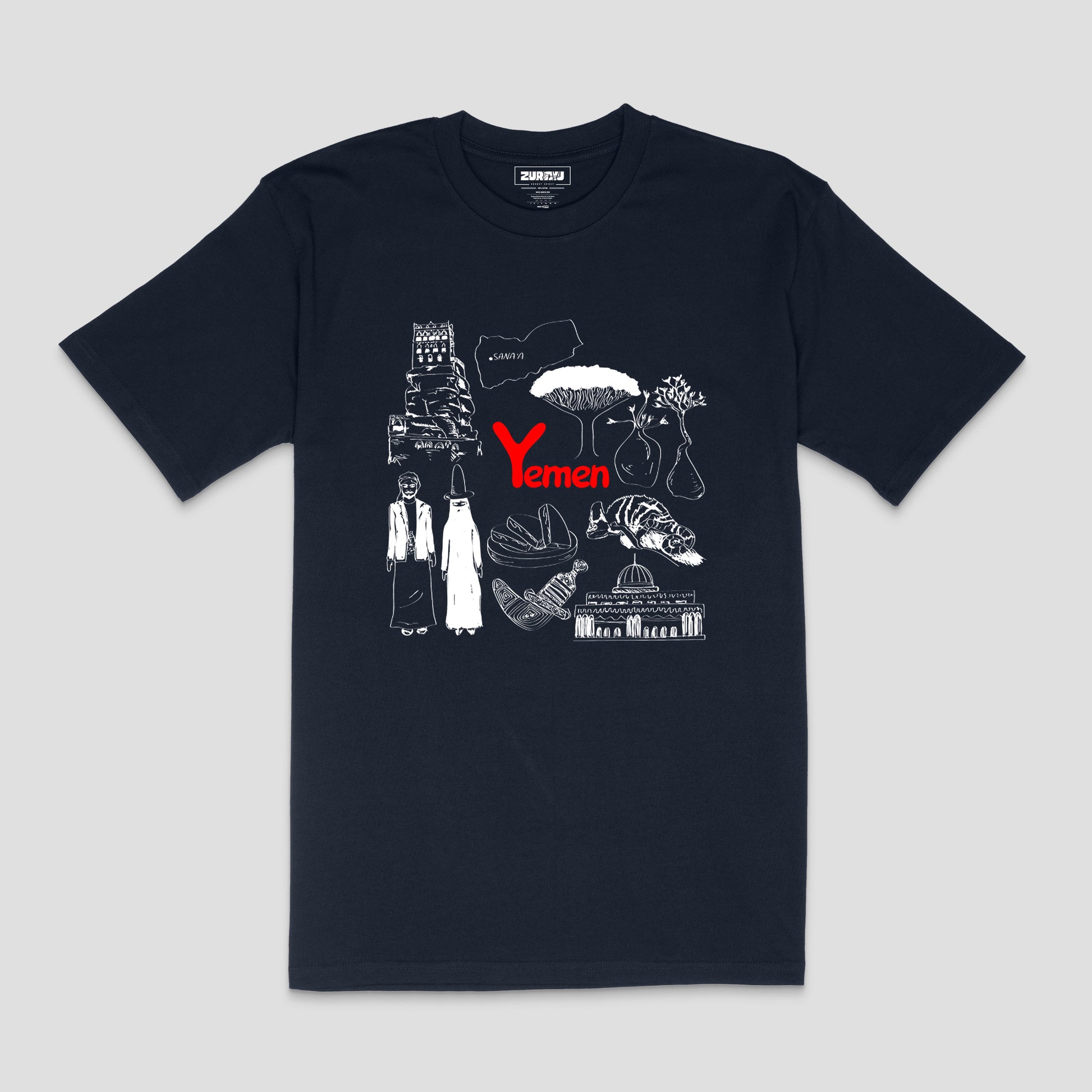 "Yemen Heritage Collage" T-Shirt – Unisex | Zurayu Original