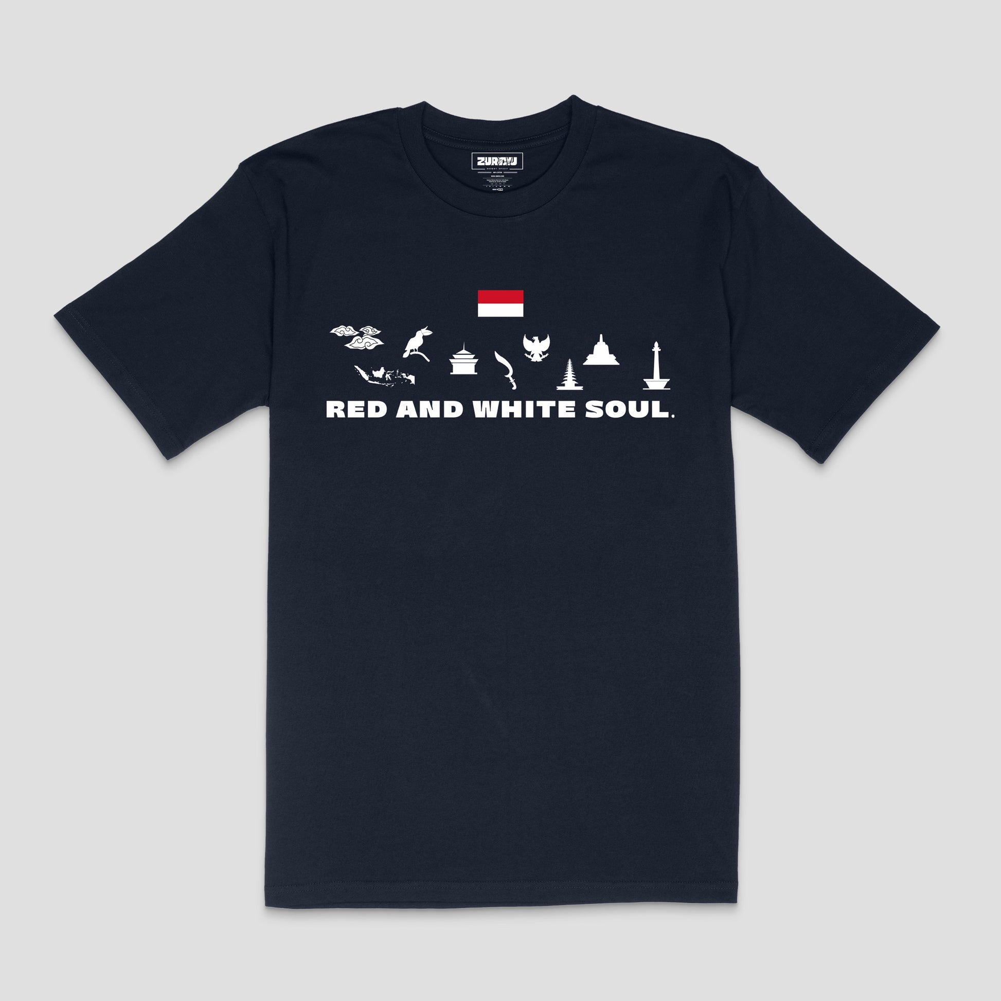 "Red and White Soul" Indonesia T-Shirt – Unisex | Zurayu Culture Series