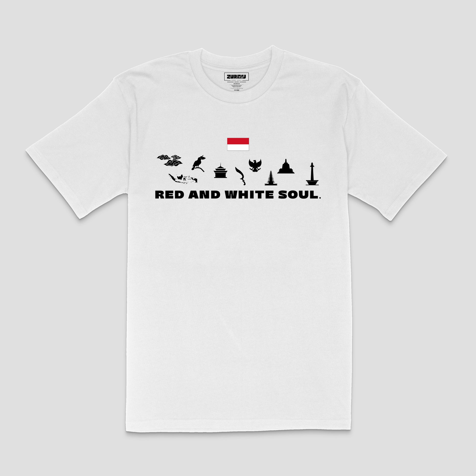 "Red and White Soul" Indonesia T-Shirt – Unisex | Zurayu Culture Series