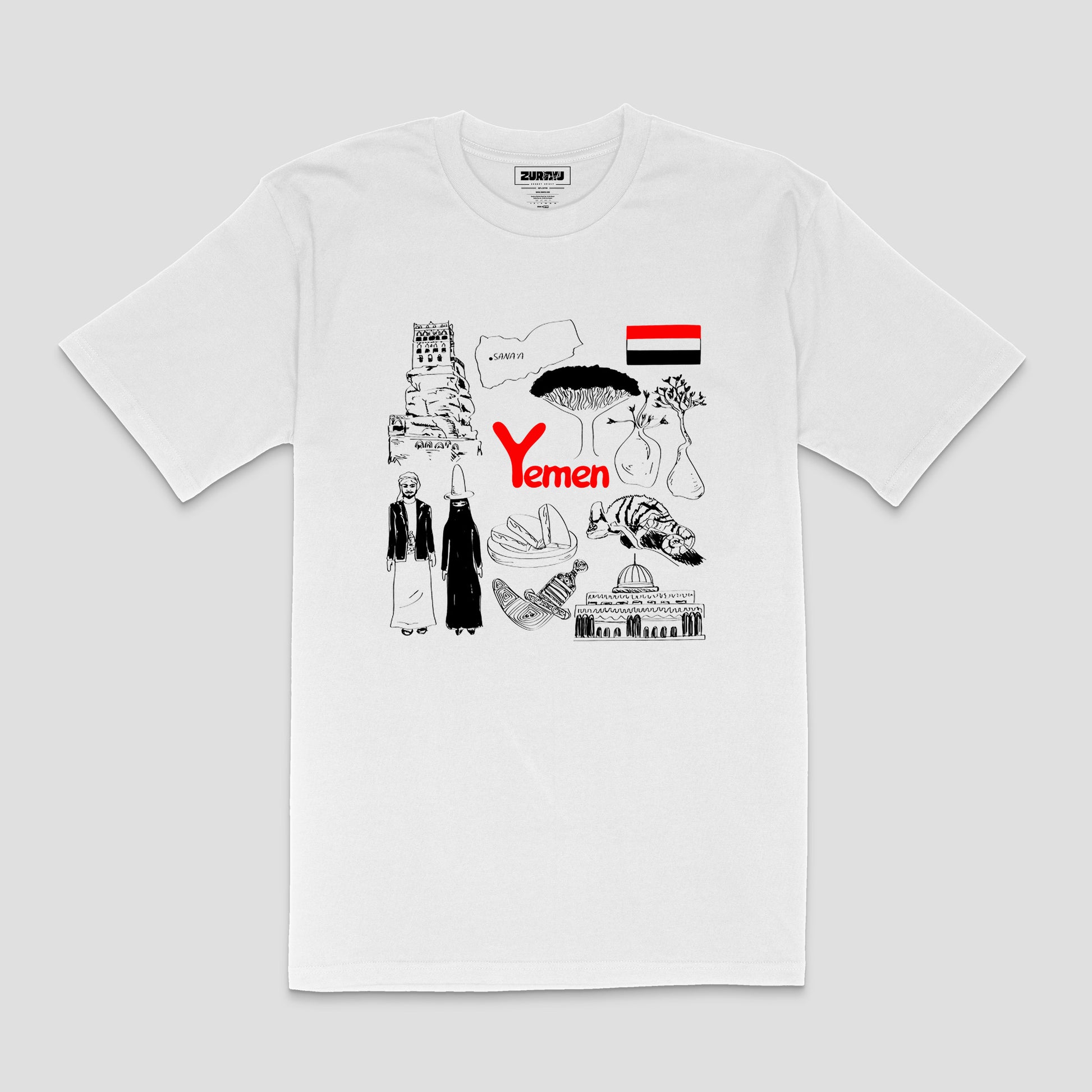 "Yemen Heritage Collage" T-Shirt – Unisex | Zurayu Original