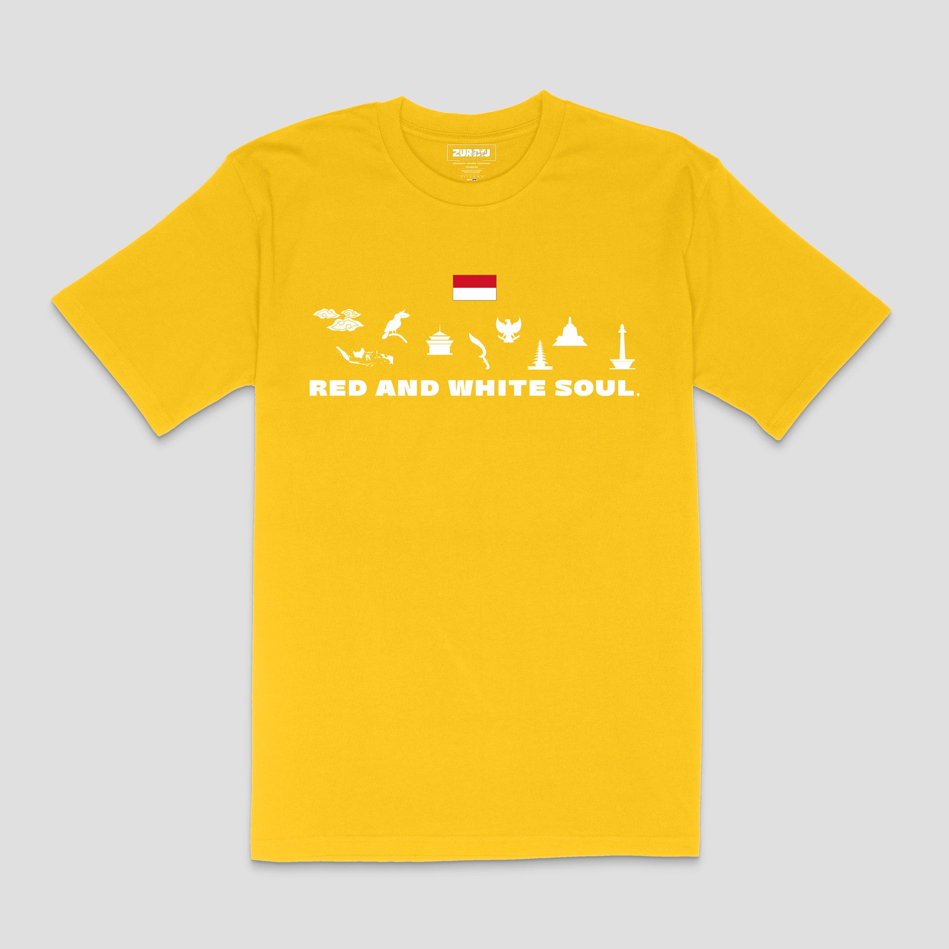 "Red and White Soul" Indonesia T-Shirt – Unisex | Zurayu Culture Series